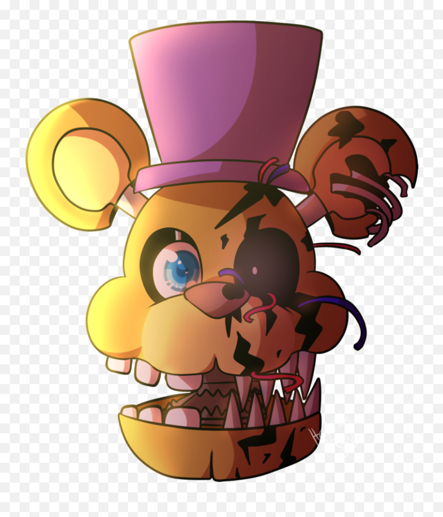 Stephachu On Scratch - Cute Nightmare Fredbear Face Fnaf Emoji,Steam Undertale Emoticon Toriel