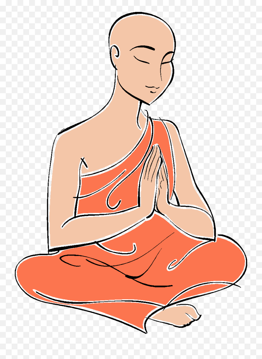 Download Buddha Clipart Mahayana - Nirvana Buddhism Png Png Buddhist Monk Clipart Png Emoji,Nirvana Emoji