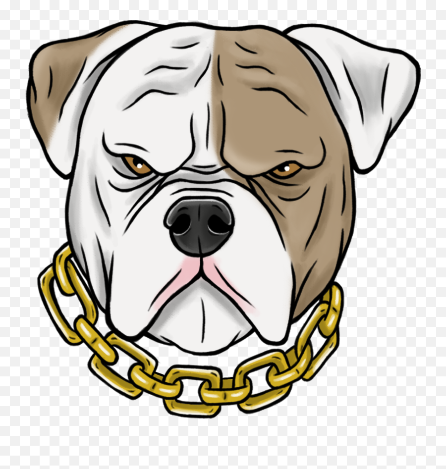 Download American Bulldog Face Cartoon Clipart 5335216 - Drawings Of Cute Bulldogs Emoji,Boston Terrier Emoticons