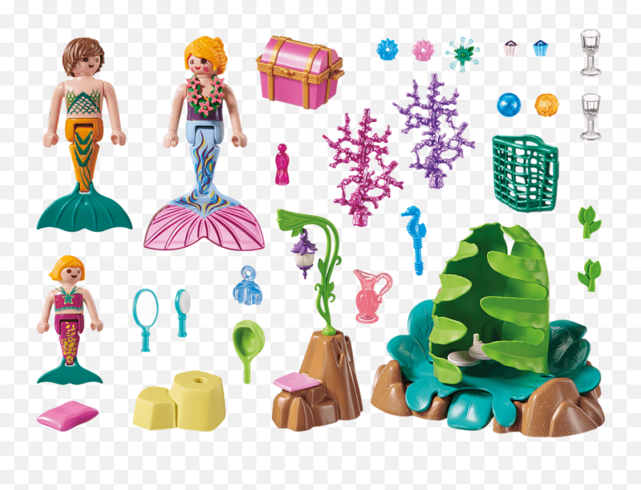 70368 Playmobil Coral Mermaid Lounge - Playmobil Mermaid Emoji,Disney Emojis Texting