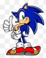 Sonic With Thumbs Up Psd5835 - Sonic Advance Sonic Png Emoji,Sonic The Hedgehog Emojis
