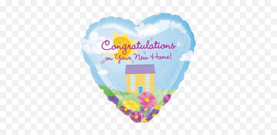 Congratulations On Your New Home - Congratulations On Your New Home Emoji,Emoticons Shape Balloon 33631