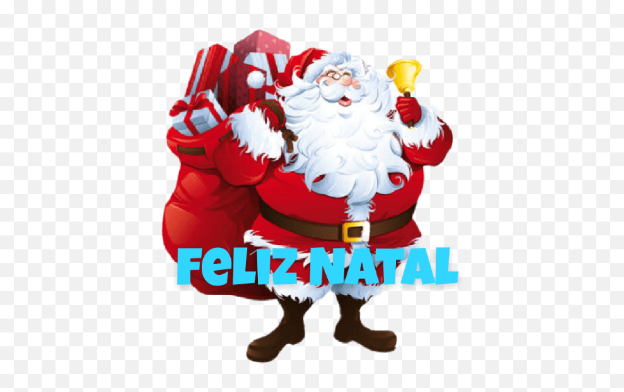 Feliz Natal - Christmas Tree And Santa Png Emoji,Natal Emoticons Whatsapp