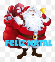Feliz Natal - Christmas Tree And Santa Png Emoji,Natal Emoticons Whatsapp
