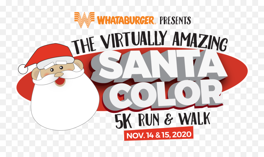 The Virtually Amazing Santa Color 5k Run And Walk News - Whataburger Emoji,Ig Post With Emoticon Christmas