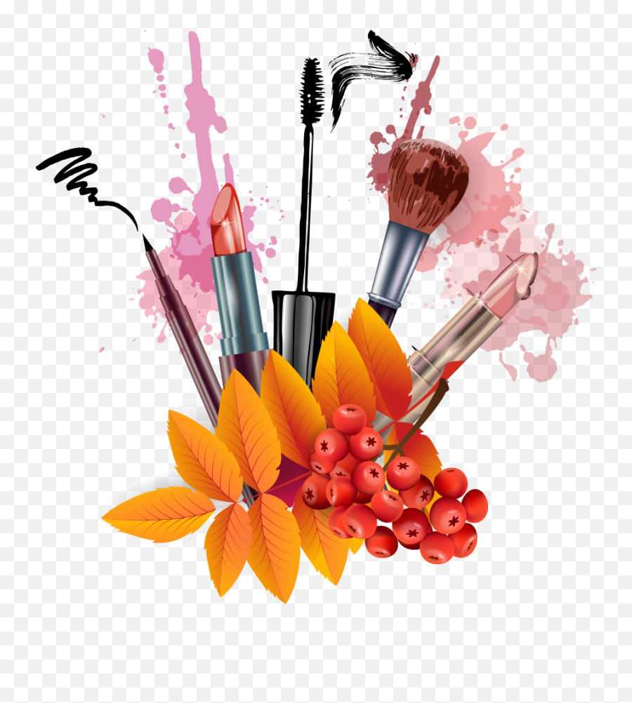 Make Up Splash Png Clipart - Full Size Clipart 5696219 Make Up Png Vector Emoji,Girl With Paintbrush Emoji