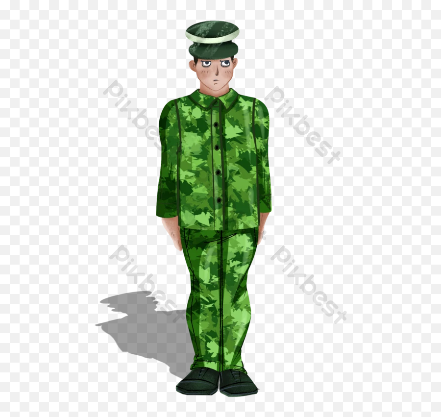 Camouflage Instructor Standing Upright - Cargo Pants Emoji,Army Salute Emoticon