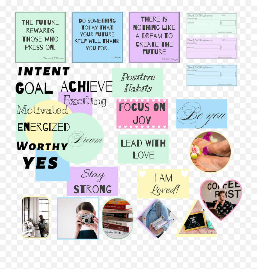 Vision Board Journal Plr Bundle The Happy Journals Plr Club - Girly Emoji,Eation Vs Emotion Drone