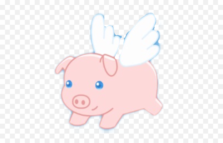 Whenpigsfly Pig Flyingpig Sticker - Domestic Pig Emoji,Flying Pig Emoji