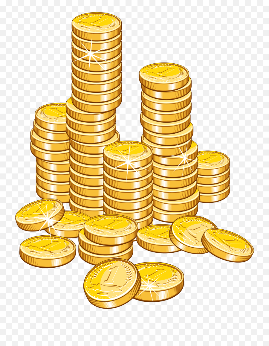 Coin Stack Transparent - Gold Clipart Transparent Background Emoji,Coins Emoji