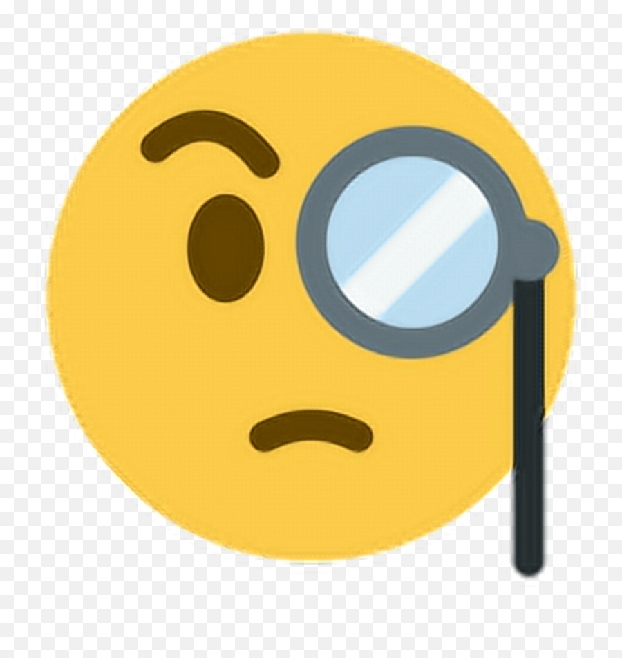 Detective Clipart Emoji Detective Emoji Transparent Free - Emoji Con Un Lente,Rolling Eyes Emoji