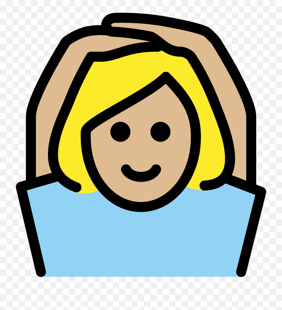 Medium Light Skin Tone - Openmoji Emoji,Motorcycle Emoticon Woman Blonde