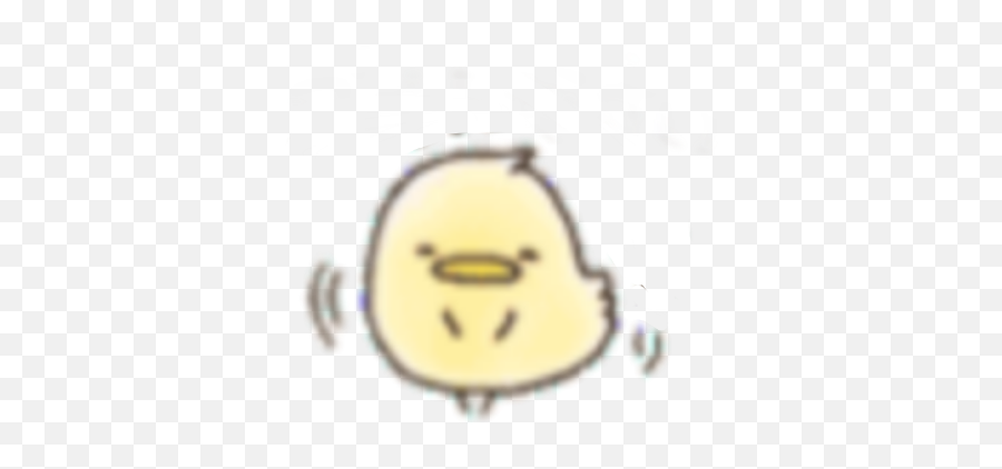 Cute Kawaii Soft Uwu Yellow Chick Sticker By Pluiebts - Happy Emoji,Chicken Emoticon