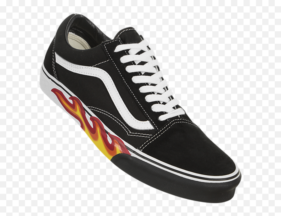 Flame Cut Out Vans - Round Toe Emoji,Skechers Emoji Shoes