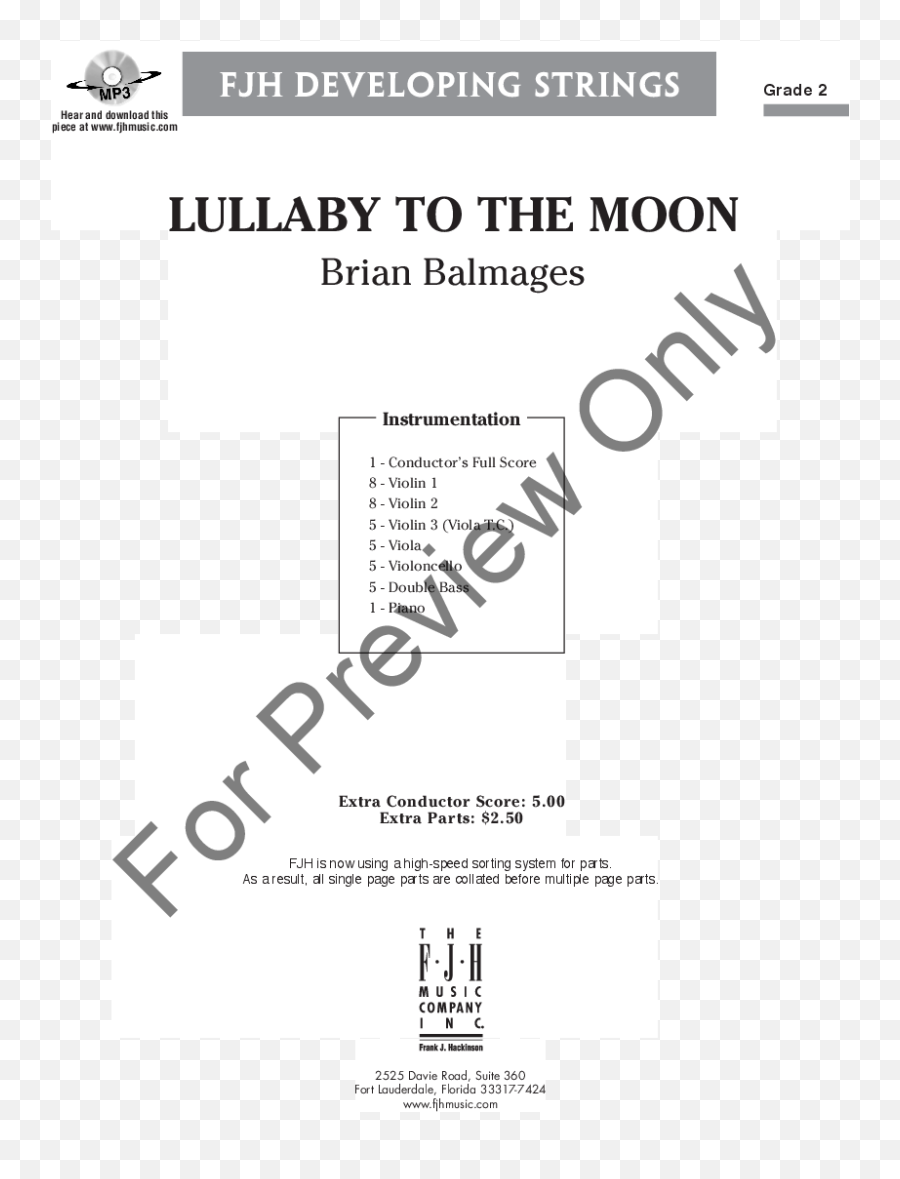 Lullaby To The Moon By Brian Balmages Jw Pepper Sheet Music Emoji,Sweet Emotion Music Notation