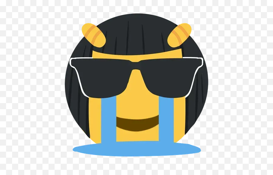 Emojojo Sticker Pack - Stickers Cloud Emoji,Crying Behind Sunglasses Emoji