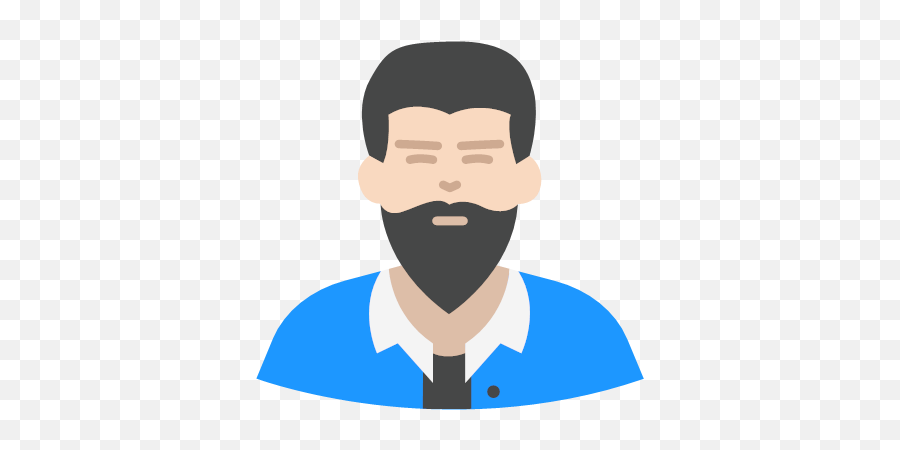 Guy Hipster Man Icon - Famous Character Vol 1 Flat Emoji,Beard Pig Emoji