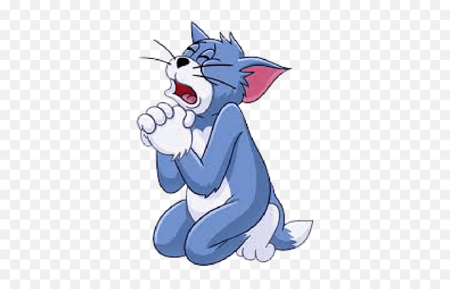 Tom And Jerry Emoji,Crying Klaughing Cat Emoji
