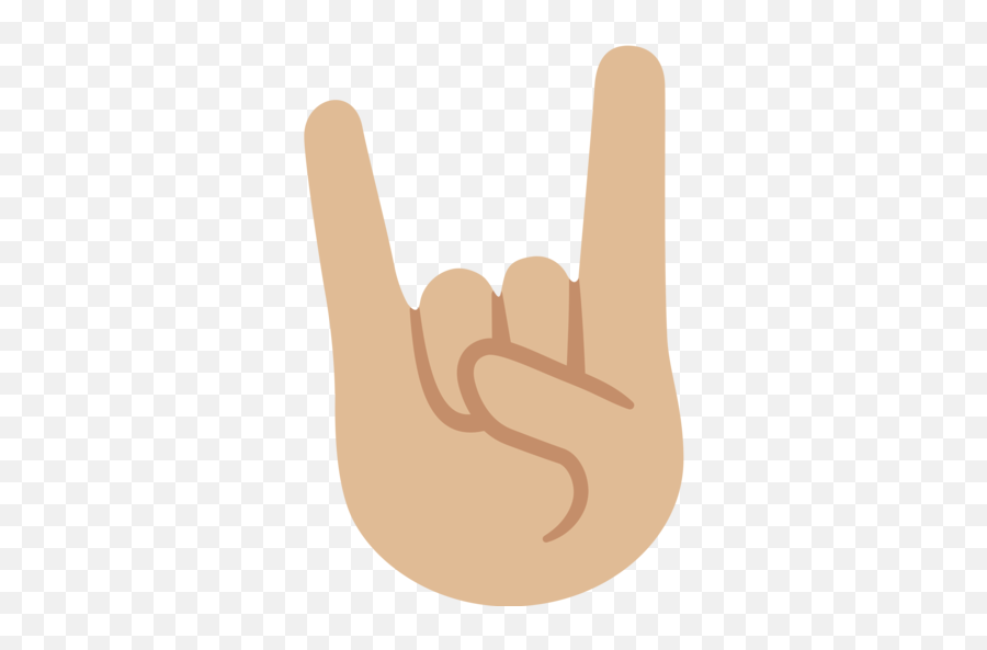 Medium - Emoji De La Mano De Rock,Rock Emoji