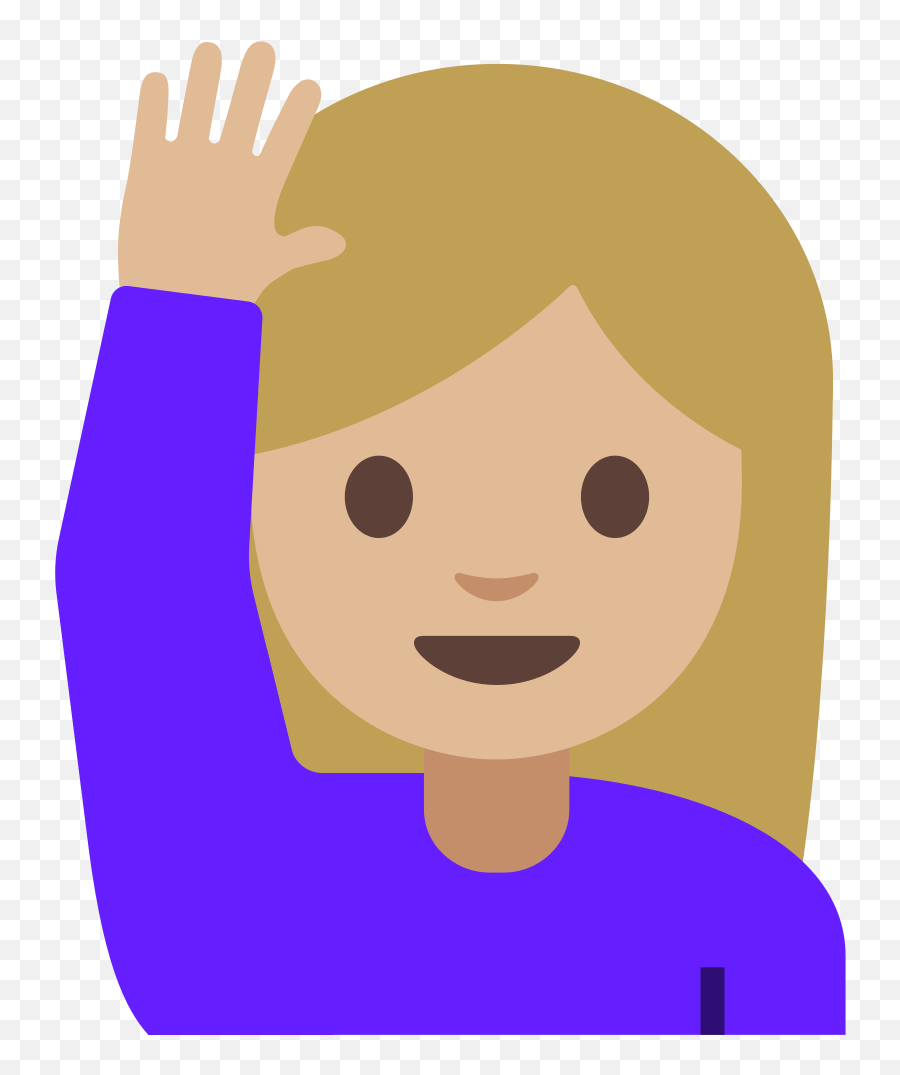 Fileemoji U1f64b 1f3fcsvg - Wikimedia Commons Emoji Mulher Levantando A Mão,Emoji Activity
