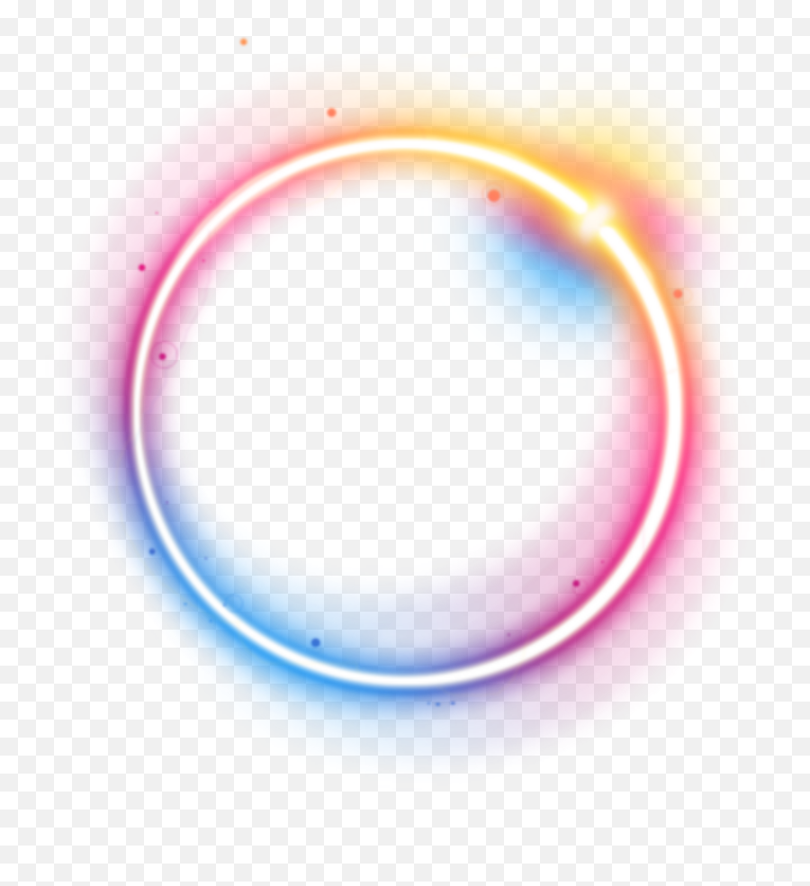 Neon Emojisad Emojihappy Sticker - Transparent Light Circle Png,Sad Shit Emoji
