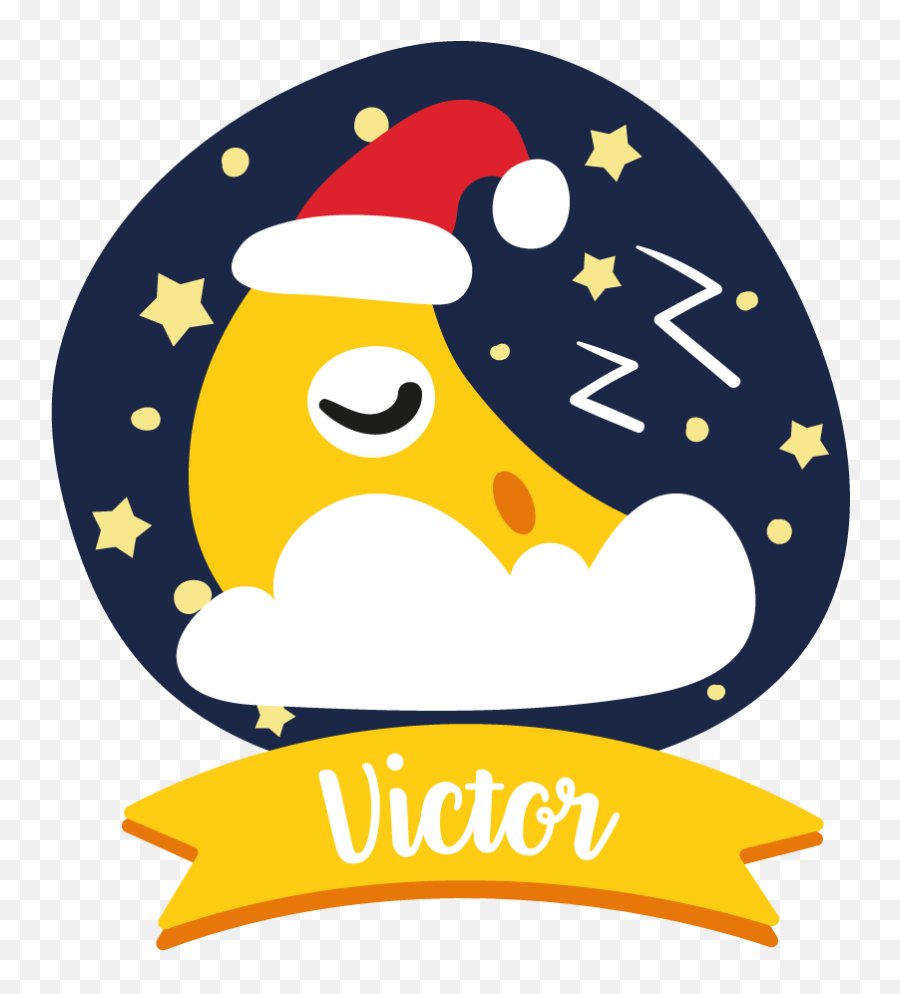 Sleeping Moon Nursery Sticker - Panda Fondo Emoji,Moon Emoji Shirts
