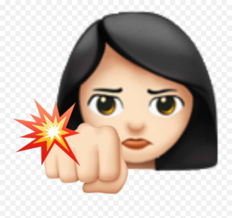Sticker - Girly Emoji,Angry Female Emoji