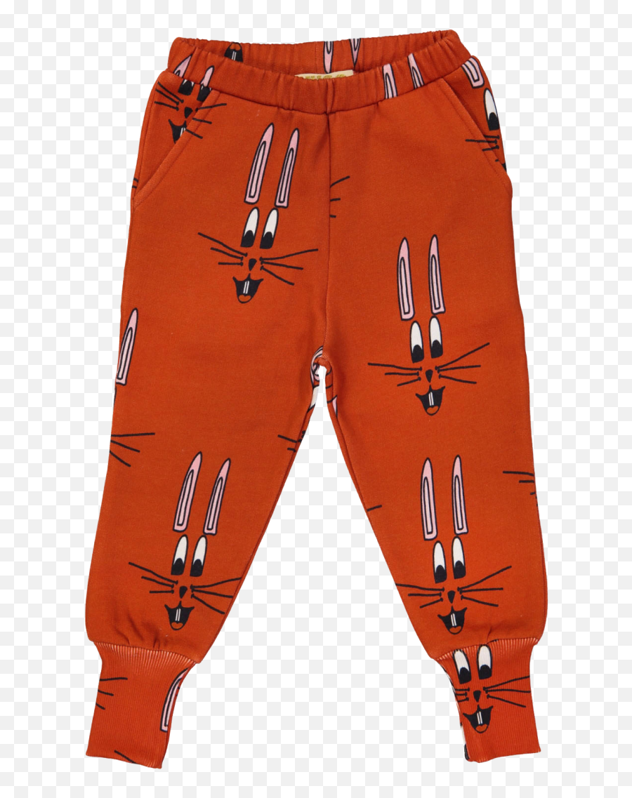 Hugo Loves Tiki Sweat Pants Red Bunny - Orange Mayonnaise Sweatpants Emoji,Emoji Jogger Pants For Kids