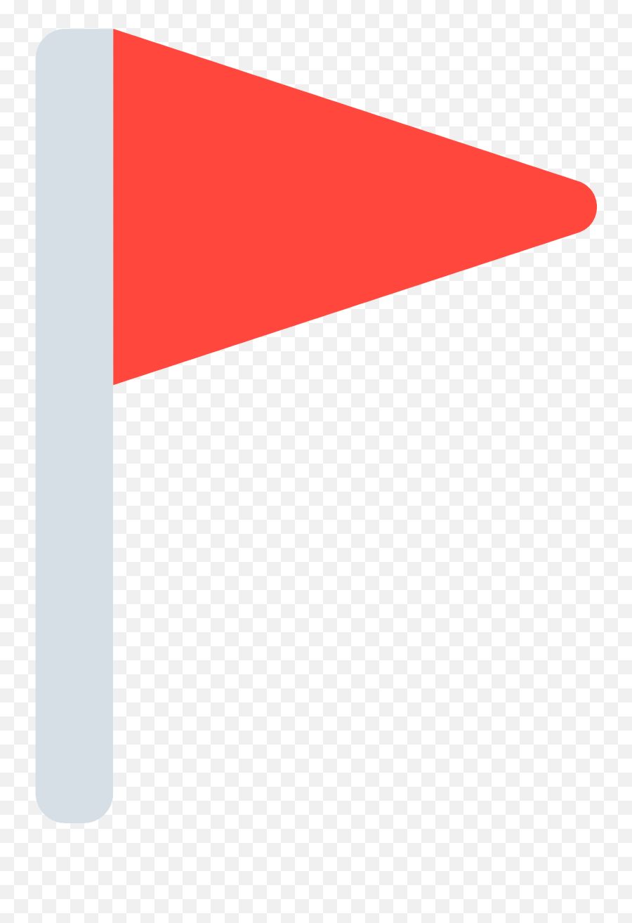 Triangular Flag Emoji - Emoji Bandeira Vermelha,W Flag Emoji