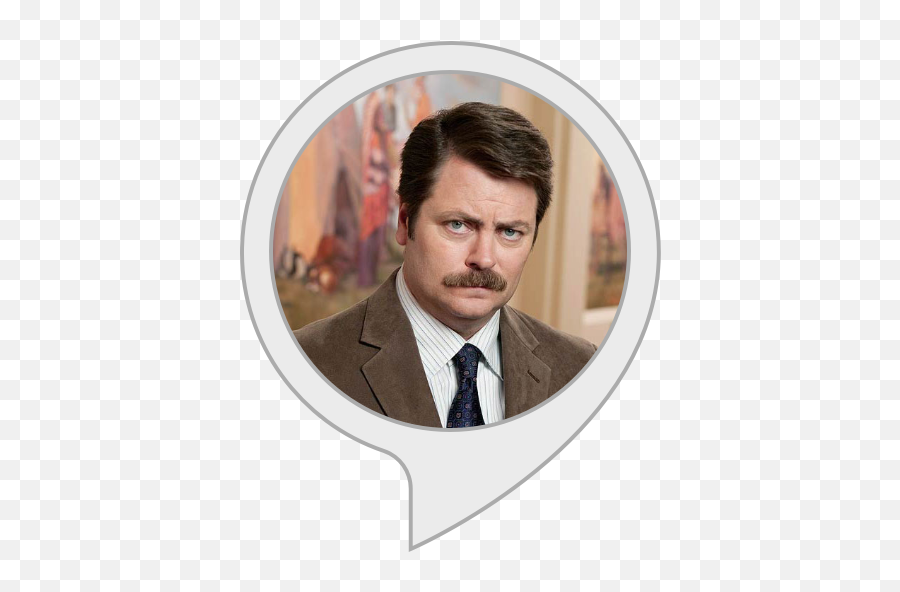 Alexa - Nick Offerman Emoji,Ron Swanson Not Good Emotions