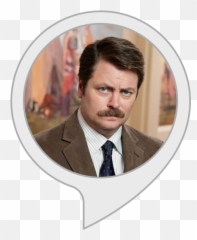 Alexa - Nick Offerman Emoji,Ron Swanson Not Good Emotions