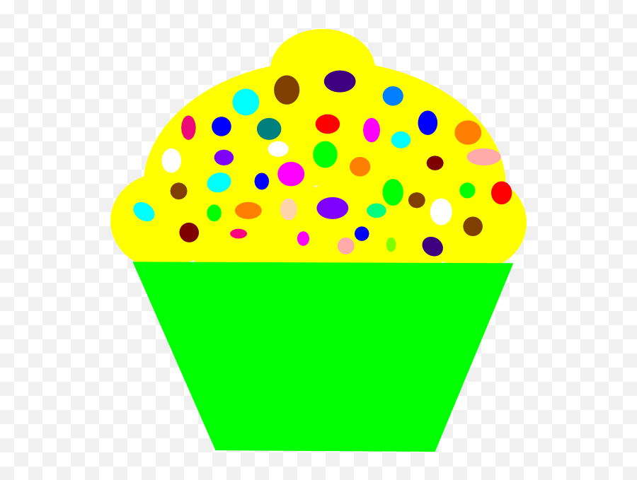 Cupcake Clipart Yellow - Yellow Cupcake Clipart Emoji,Emoji Cupcake Liners