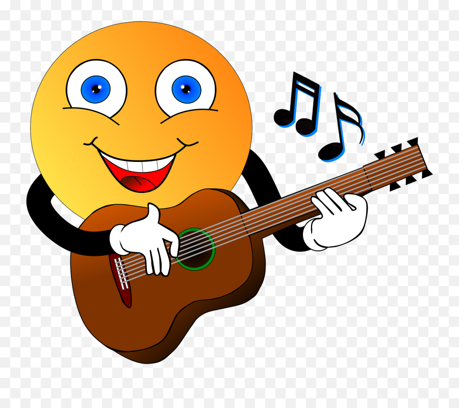 Samuel Laugh Cool - Smiley Gitarre Emoji,Concert Emoticon