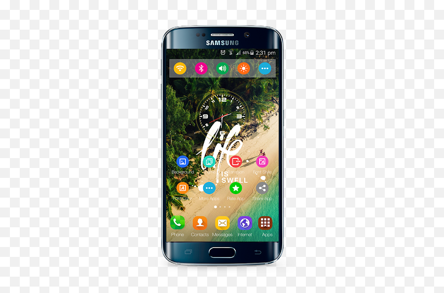 Launcher Samsung Galaxy J6 Theme - Technology Applications Emoji,Samsung To Iphone Emoji Comparison