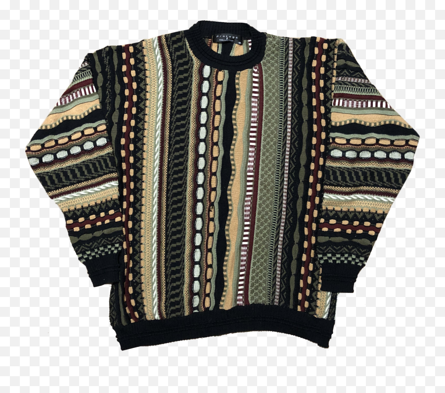 90s Pattern Png - Vintage 90s Ugly Knit Sweater Multi Size Long Sleeve Emoji,Emoji Hoodie For Girls
