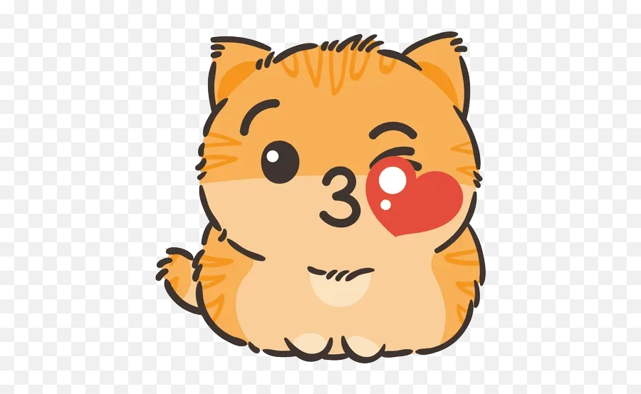 Cute Catsu201d Stickers Set For Telegram - Happy Emoji,Cute Cat Emoji Stickers