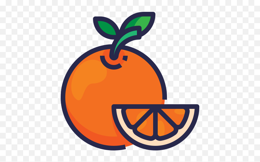 Orange Food Fruit Free Icon Of Fruit - Naranja Icono Emoji,Facebook Emoticons Fruit