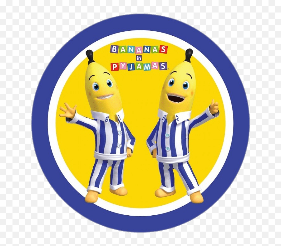 Bananas In Pyjamas Logo Transparent Png - Bananas In Pyjamas Stickers Emoji,Marching Emoticon