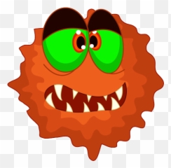 54 Virus Png Images Free To Download - Virus Cartoon Logo Png Emoji,Emoji Norovirus