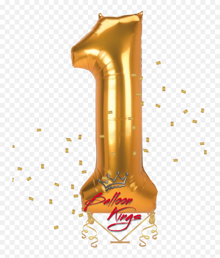 Gold Jumbo Number 1 - Jumbo Number Balloons 1 Anagram Emoji,Halloween Party Emoji Photo Booth