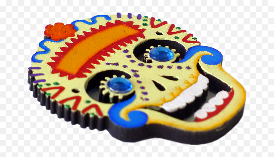 La Sonriente Smiley Calavera Skull Magnet Emoji,Emoticon Sonrriente