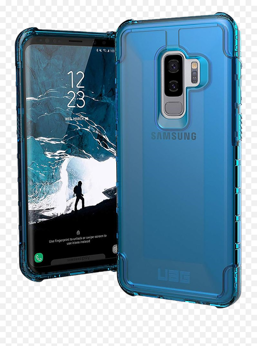 Uag Plyo Polycarbonate Back Case For Galaxy S9 Plus Wireless Compatibility Ugpys9pgc Glacier Emoji,S9 Plus Vr Emoji