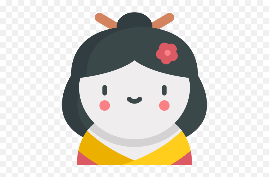 Geisha - Free Smileys Icons Emoji,Kawaii Japanese Emojis Sad