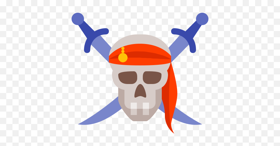 Pirates Of The Caribbean Icon In Color Style Emoji,Skull Discord Emoji