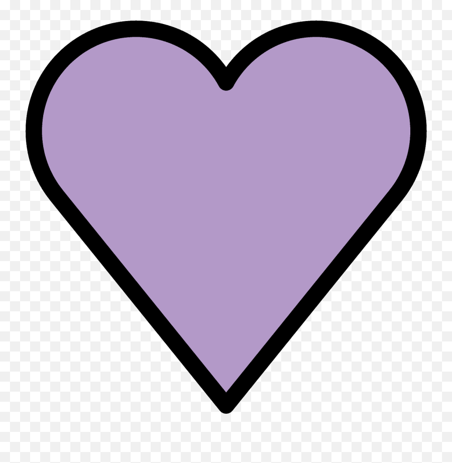 Purple Heart Emoji Clipart - Girly,Purple Heart Emoji Png