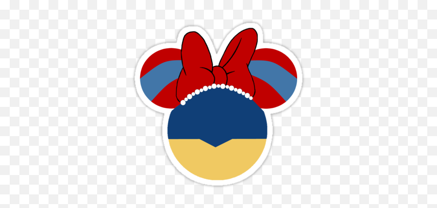 Minnie Mouse As Snow White - Disney Princess Mouse Ear Emoji,Mickey Mouse Head Emoji