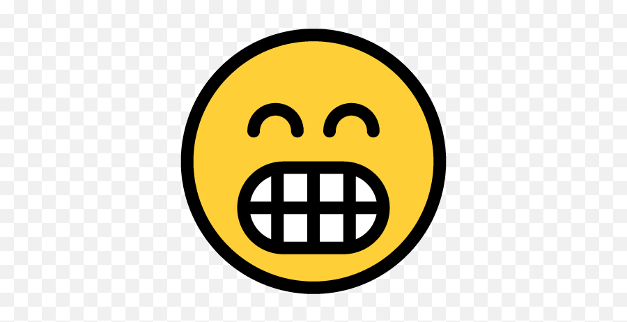 Justemoji - Wide Grin,Beaming Face Emoji
