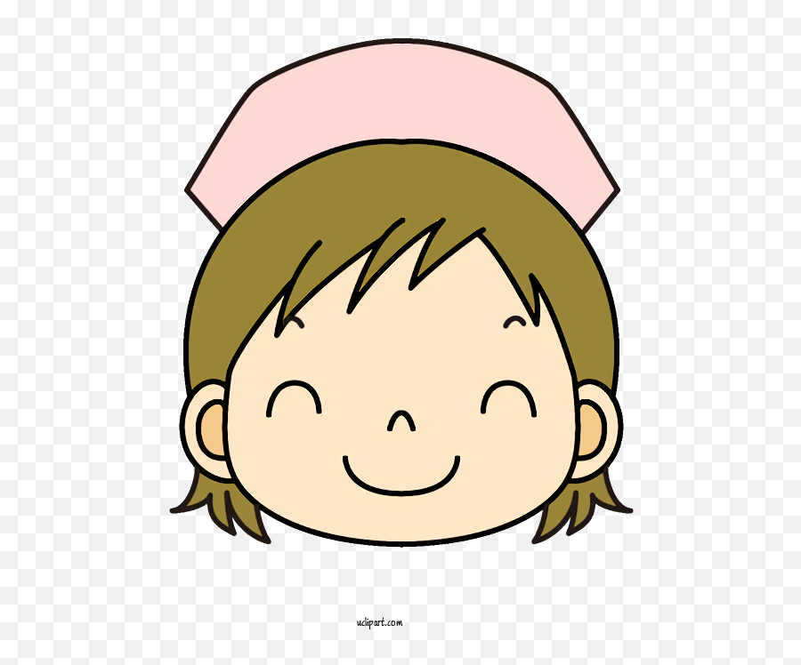 Occupations Face Cartoon Facial Expression For Nurse - Nurse Happy Emoji,Nurse Emoji