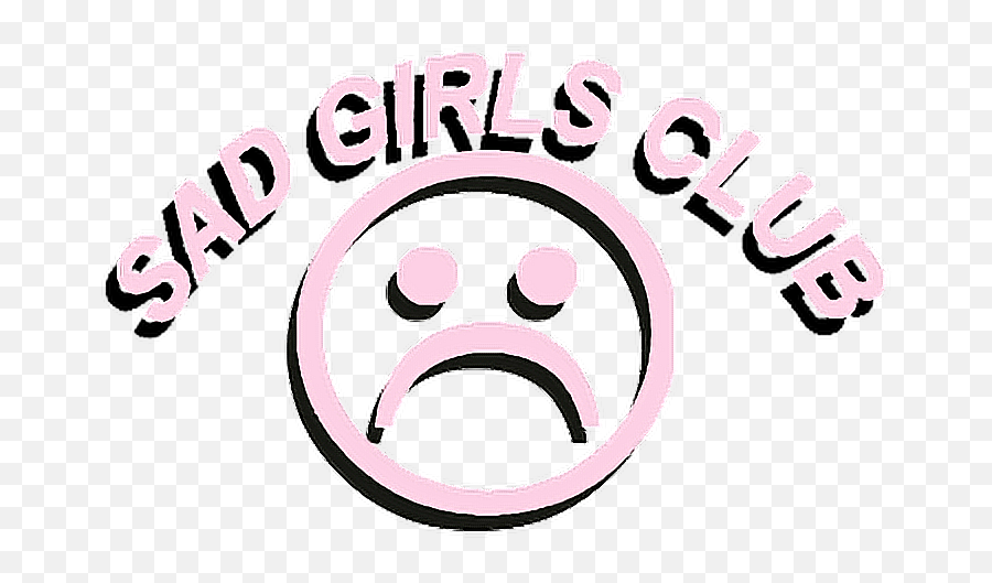 Sad Girl Club Sadgirl Sticker - Png Sad Emoji,Sad Pepe Emoticon