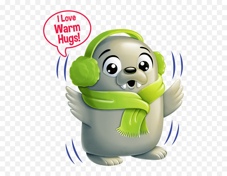 Snuggle N Hug Walrus Illo Brrr Cold 650 - Cartoon Clip Art Emoji,Snuggle Emoji